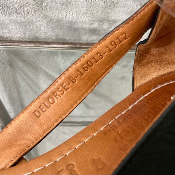 Spring Step DELORSE Shoes Black Leather Flats Sandals Women's 40/US 9 - Picture 8 of 13